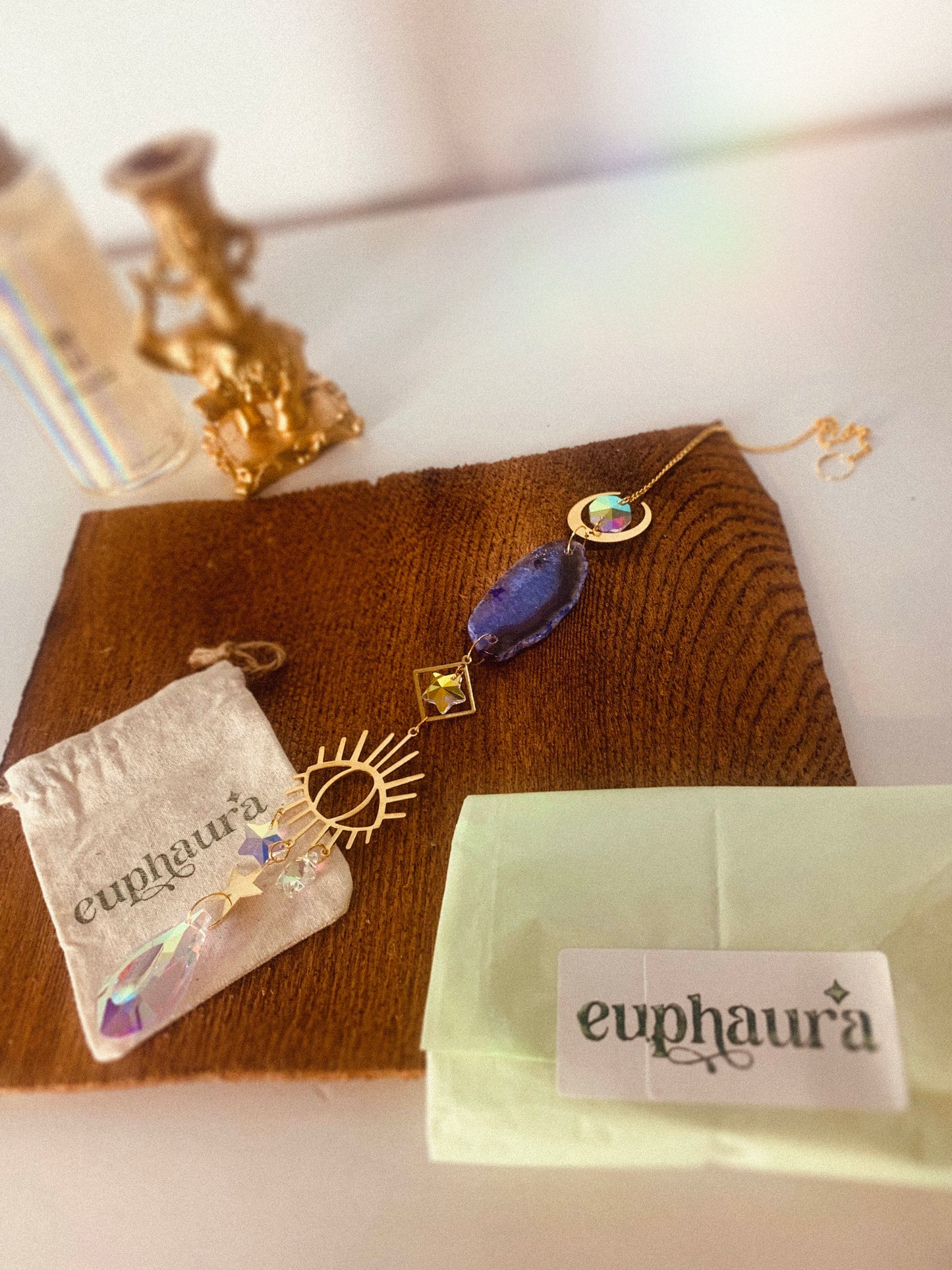 Purple Agate Eye Suncatcher